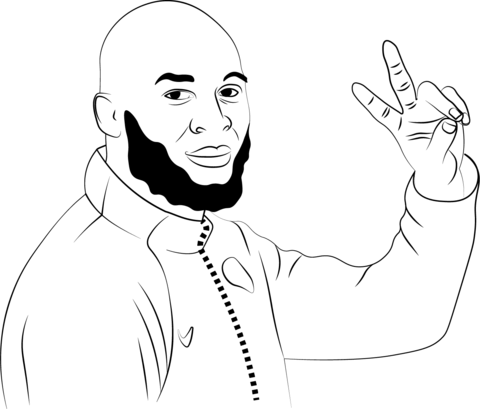 Romelu Lukaku Coloring Page